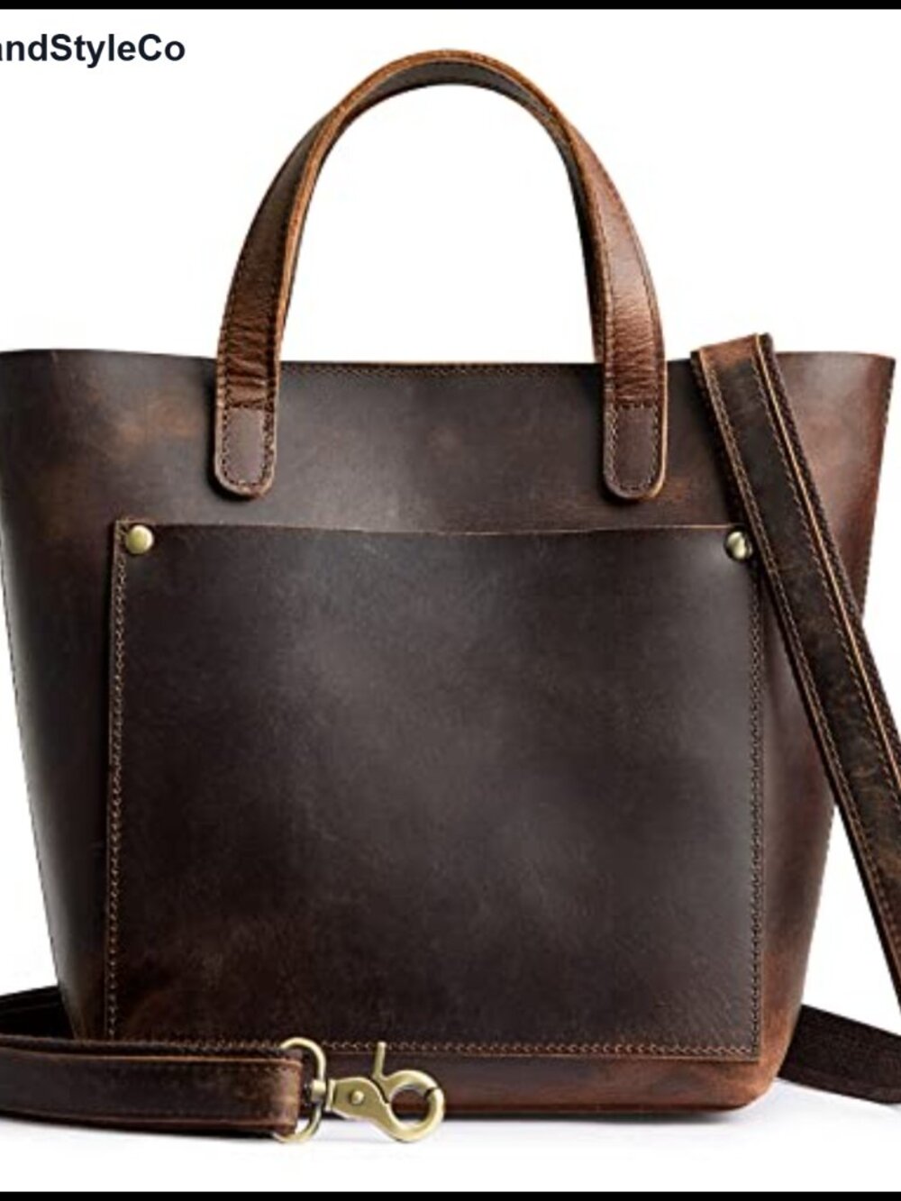 S-ZONE Leather Crossbody Tote Satchel Handbag Shoulder Purse